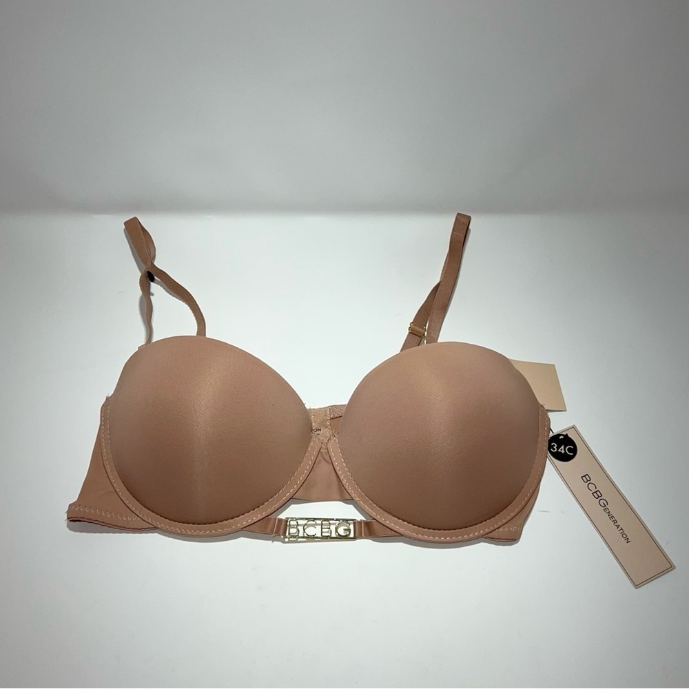 [NWT] BCBGeneration Beige Nude Convertible Bra - Sz 34C